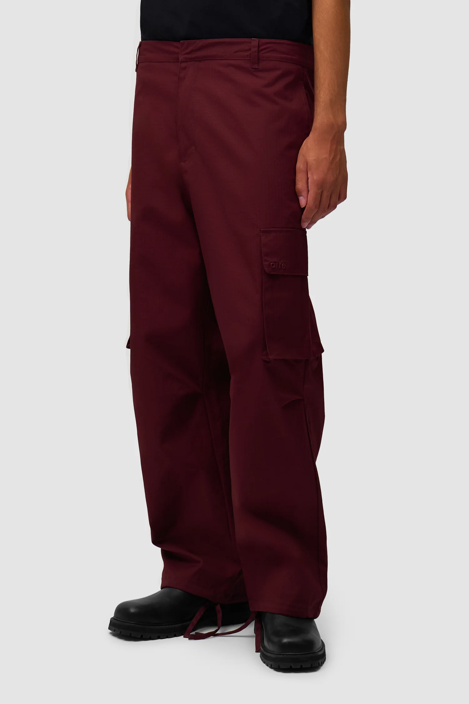 Pantalon Ripstop ciré - Bordeaux - Image 3