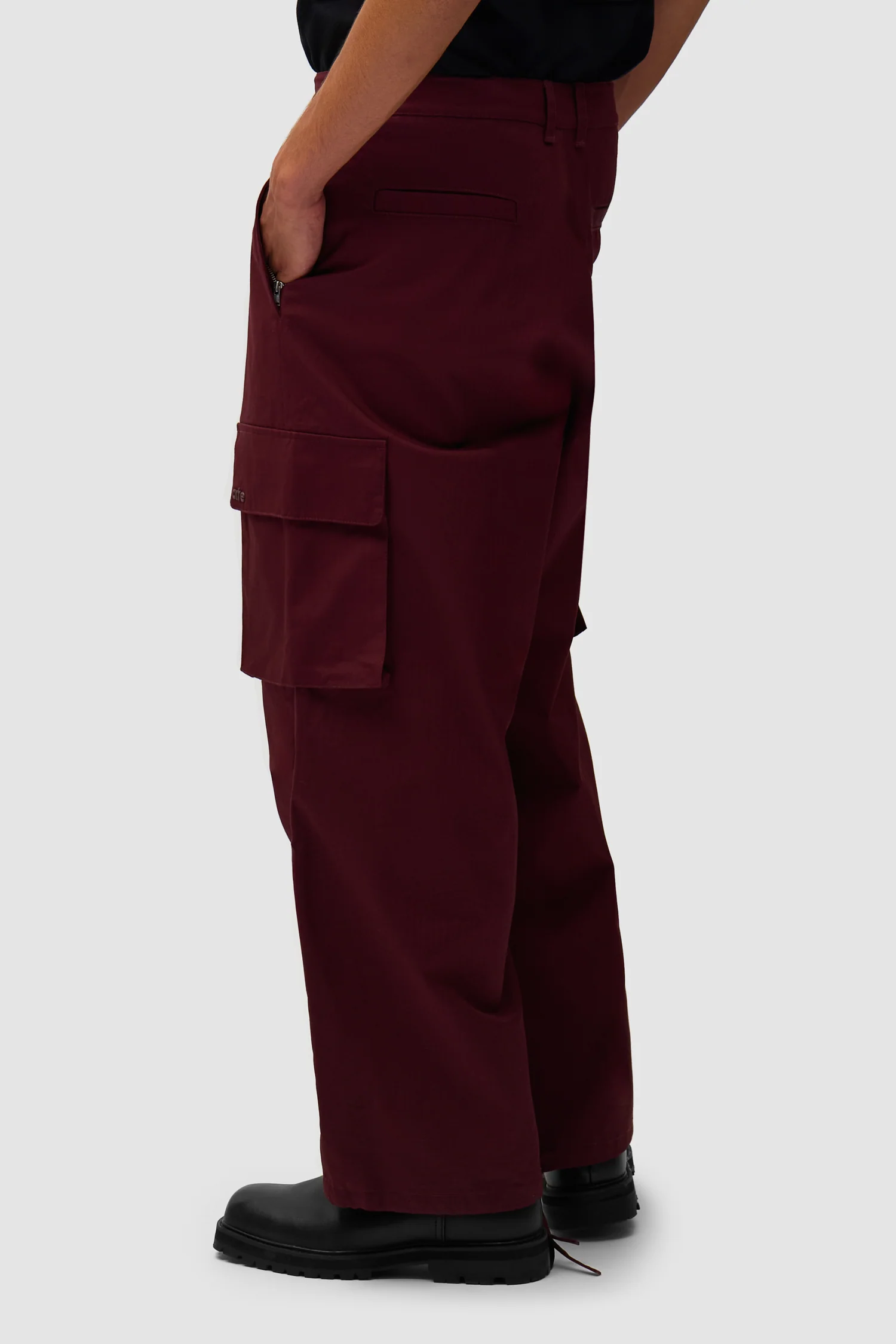 Pantalon Ripstop ciré - Bordeaux - Image 4