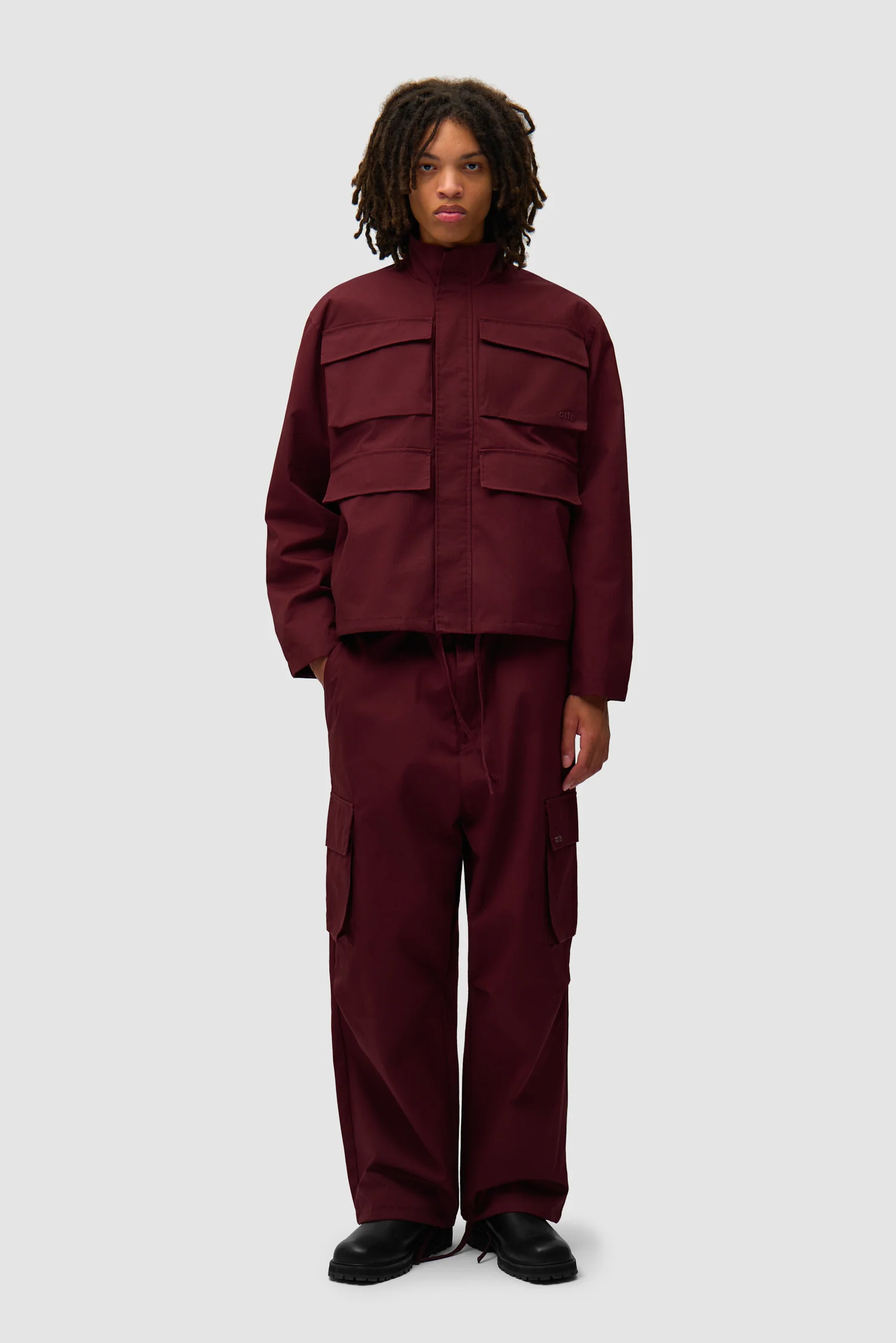 Pantalon Ripstop ciré - Bordeaux - Image 5