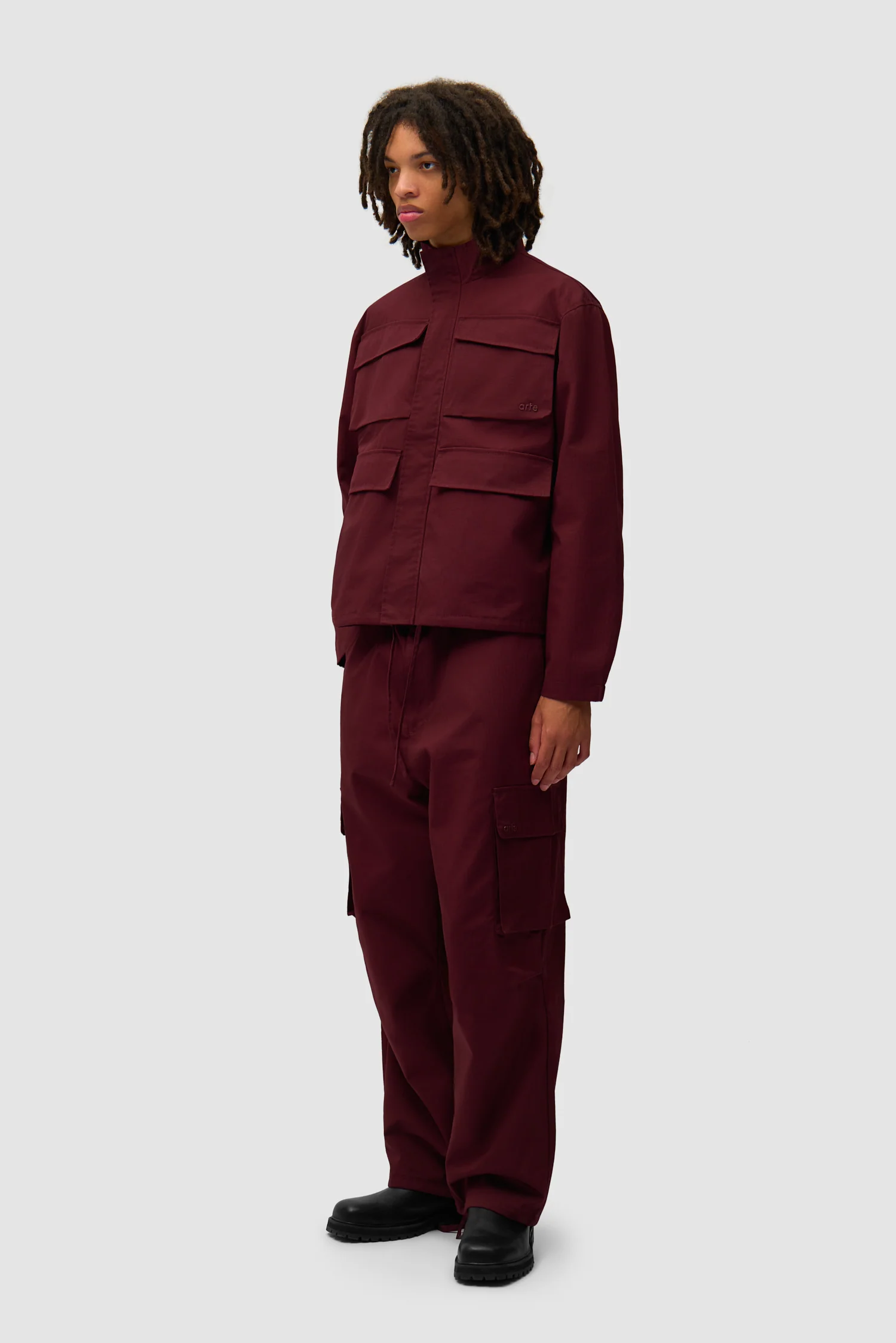 Pantalon Ripstop ciré - Bordeaux - Image 6
