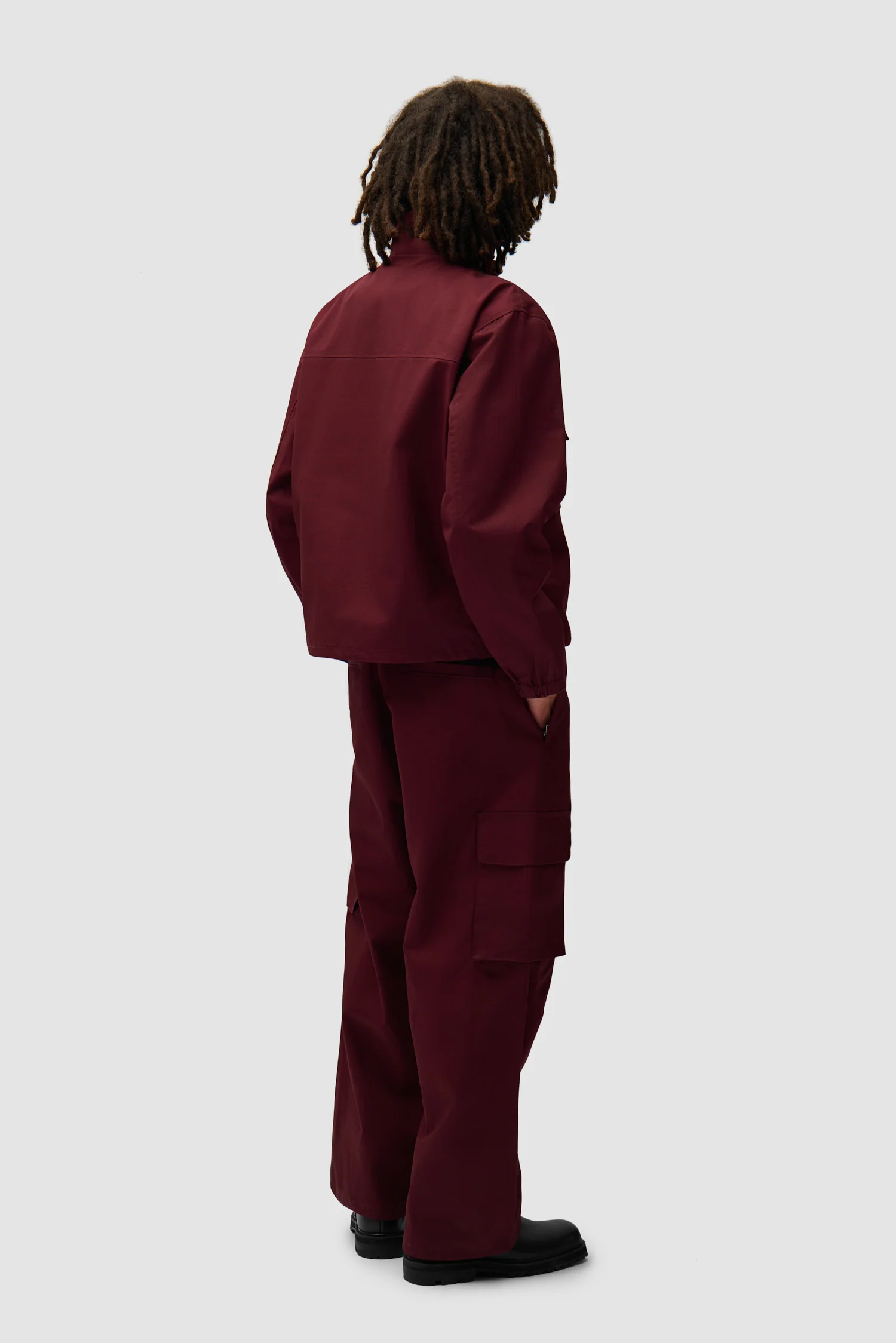 Pantalon Ripstop ciré - Bordeaux - Image 7