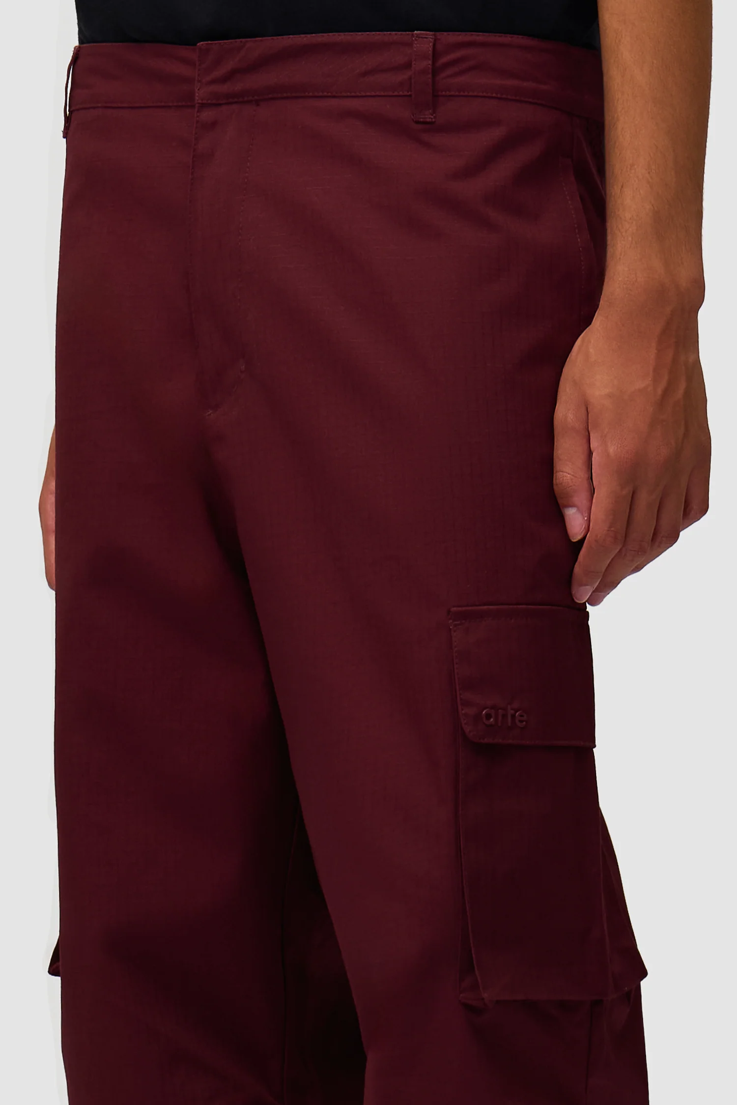 Pantalon Ripstop ciré - Bordeaux - Image 8
