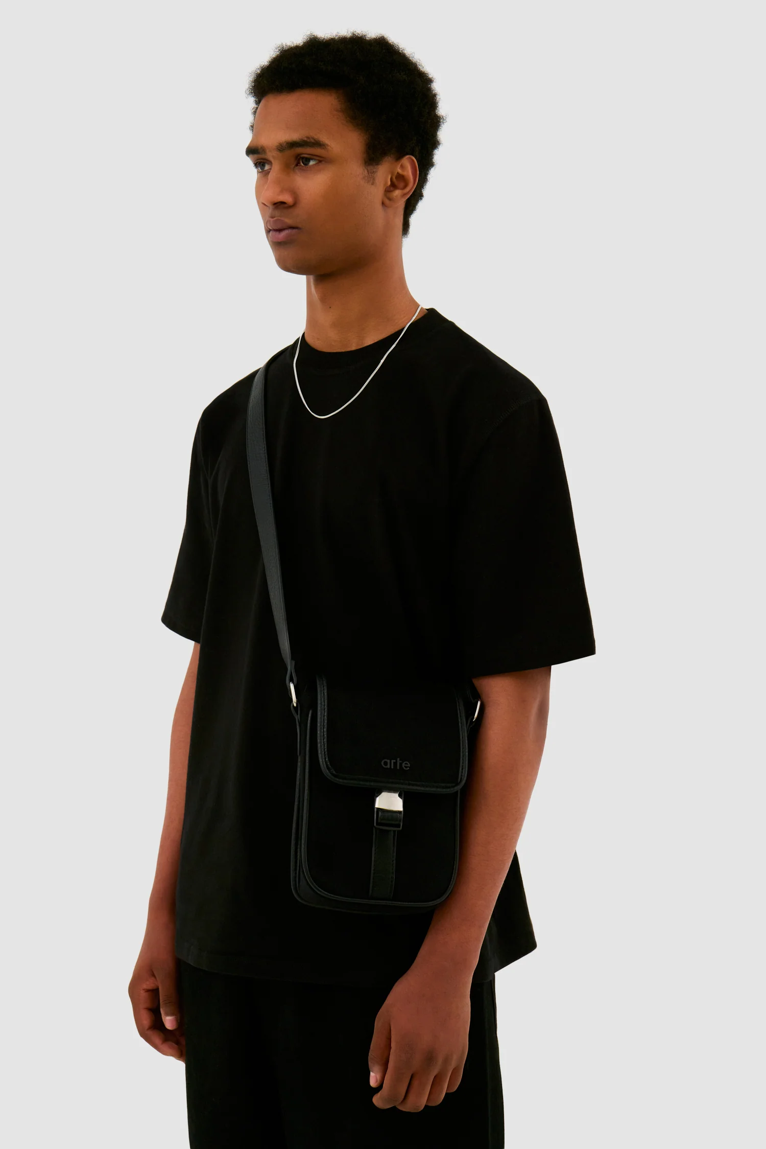 Petit sac en laine - Noir - Image 3