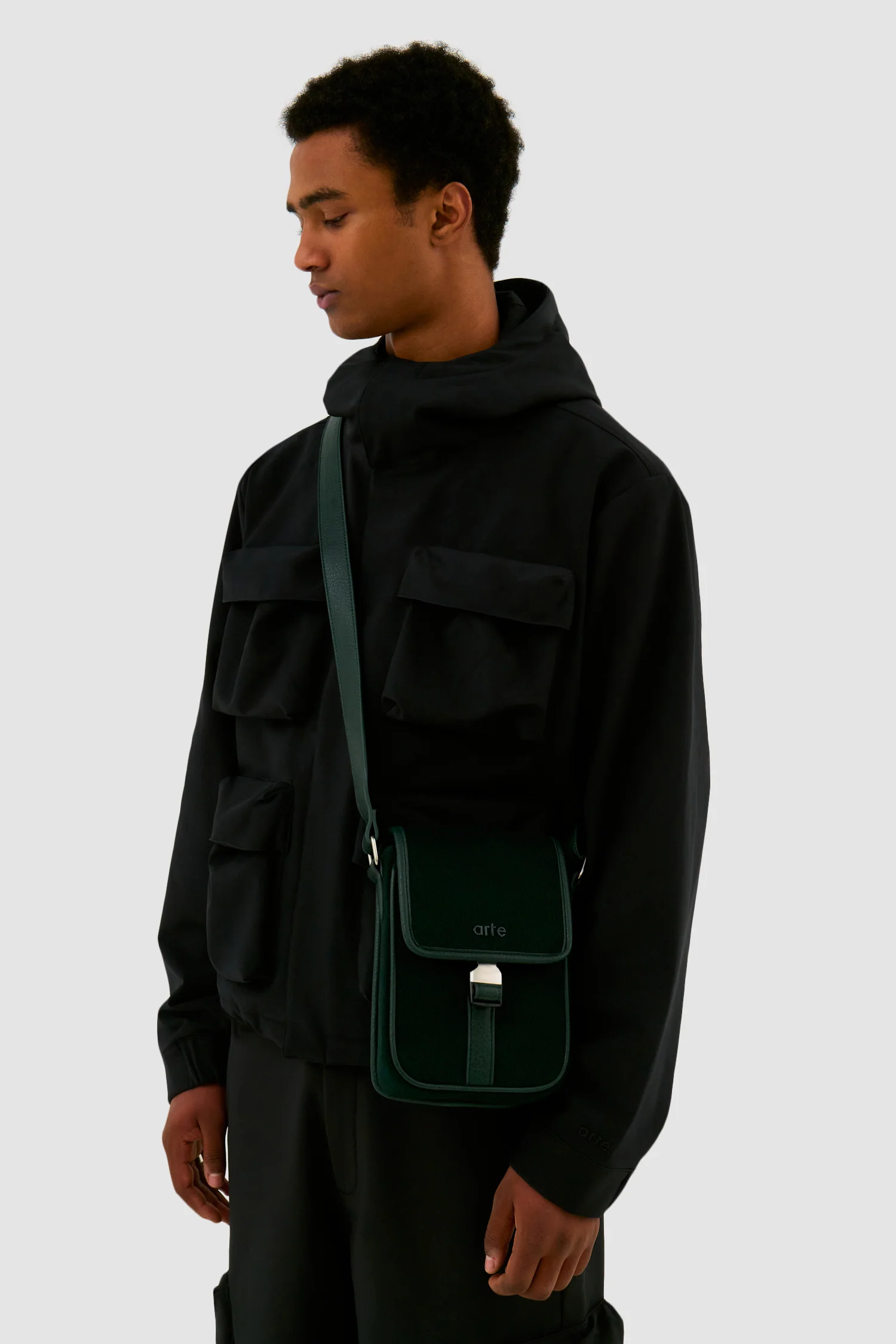 Petit sac en laine - Vert - Image 3