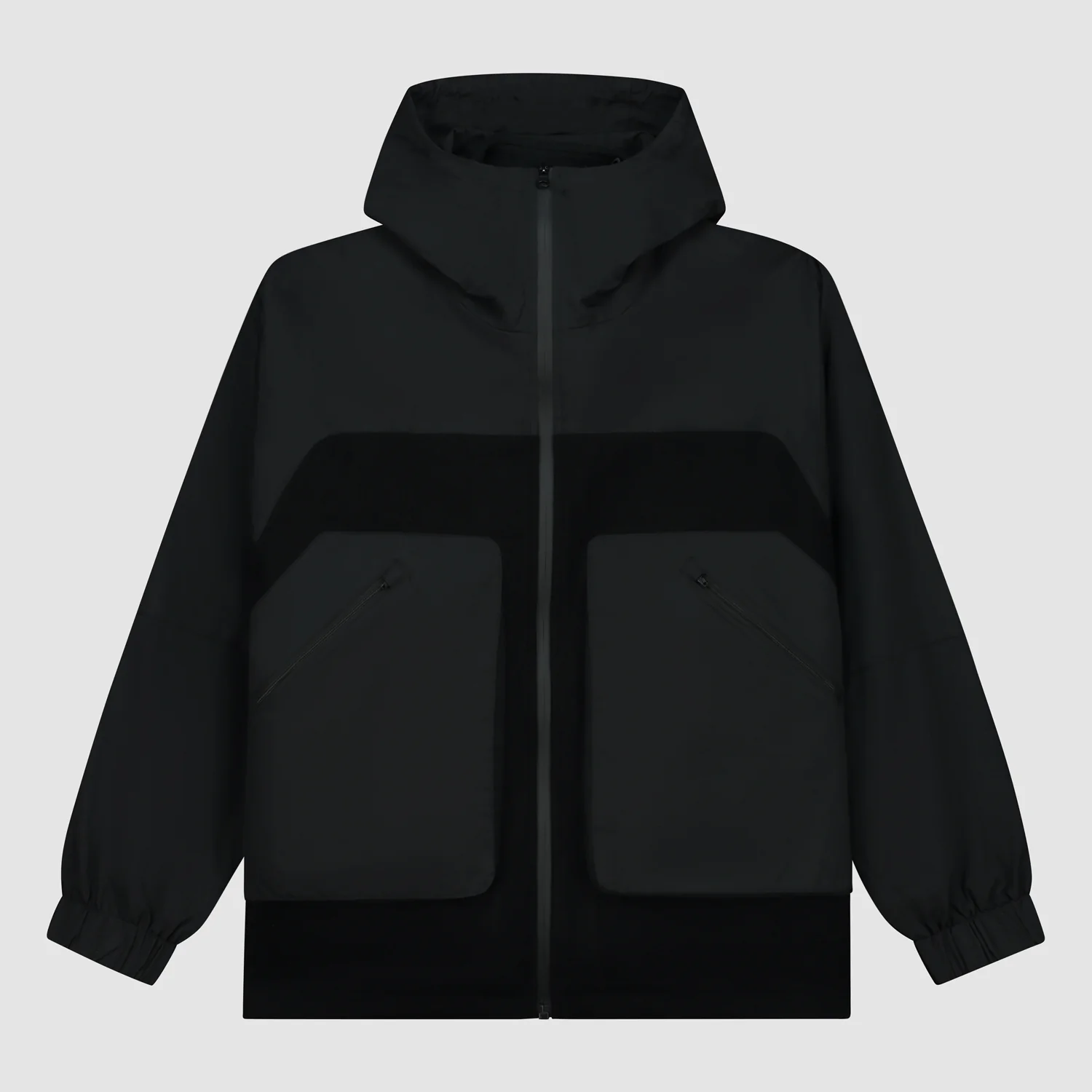 Veste technique en laine - Noir