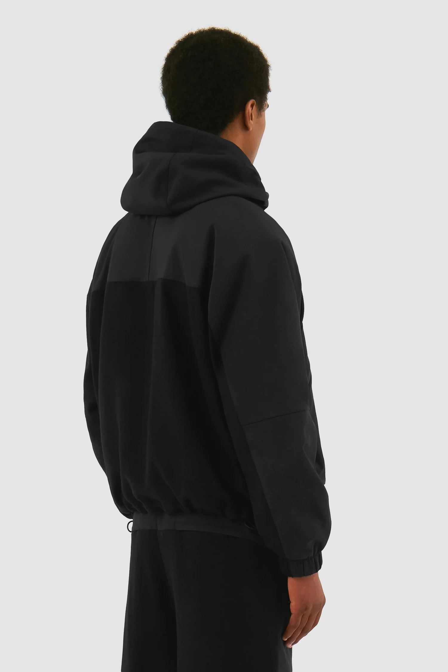 Veste technique en laine - Noir - Image 3