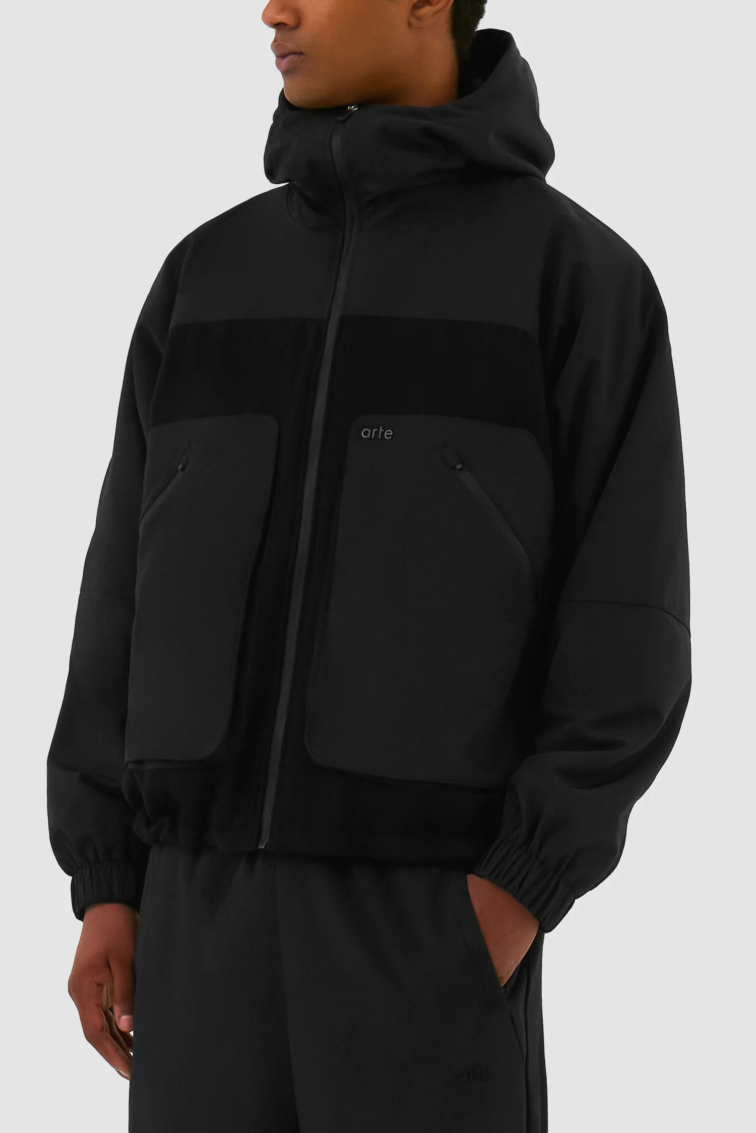 Veste technique en laine - Noir - Image 7