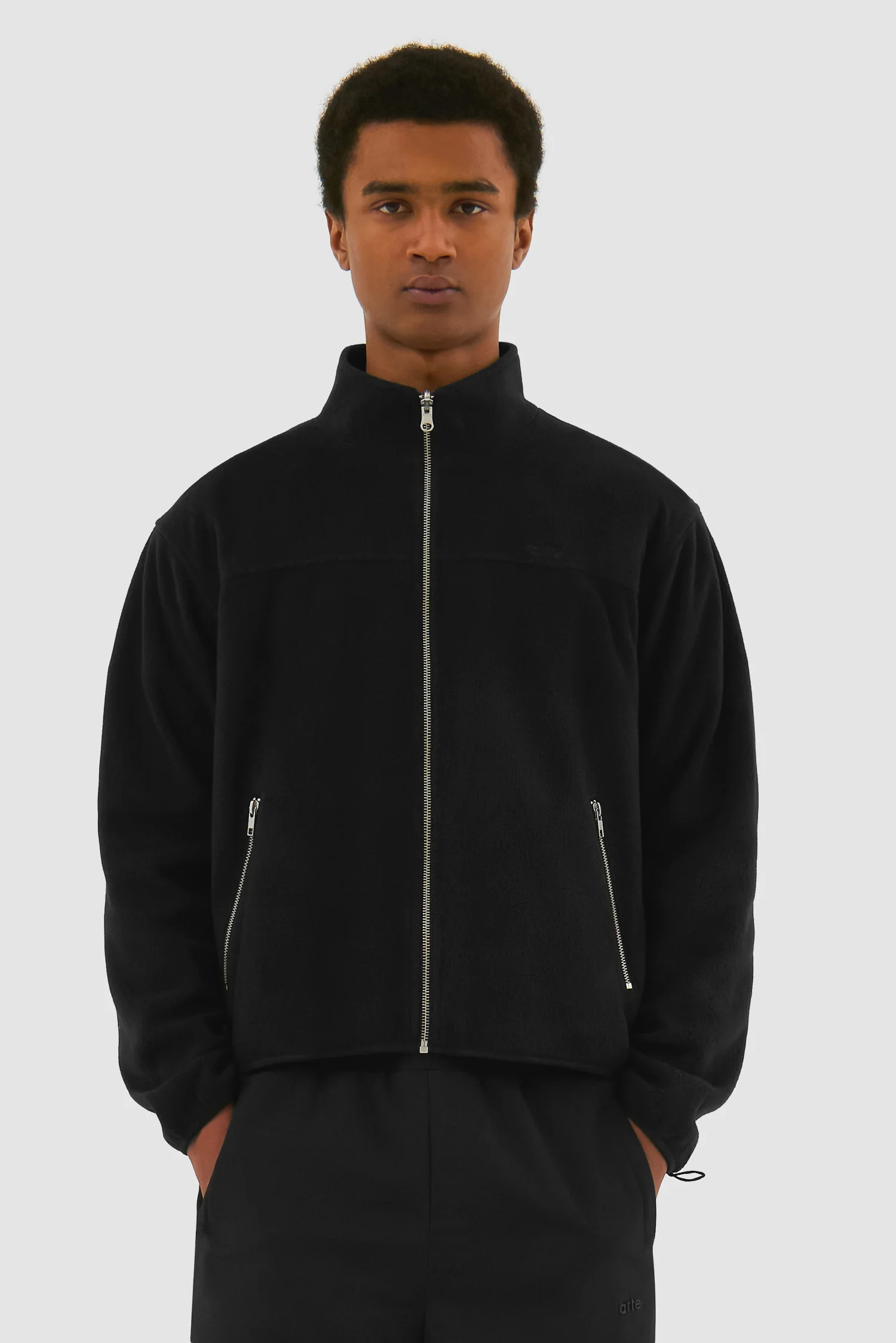 Veste technique en laine - Noir - Image 8