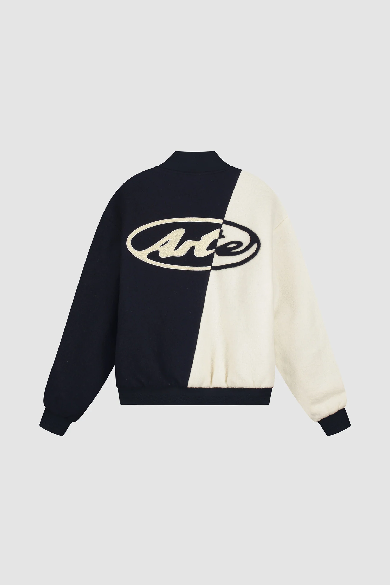 Veste universitaire en laine - Bleu/Blanc - Image 10